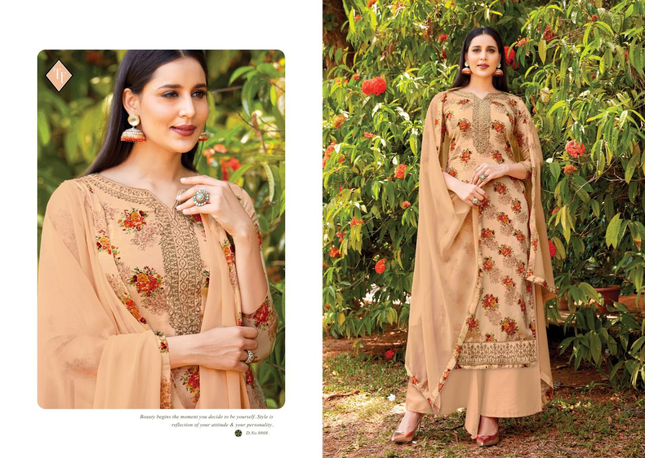 Saho Designer Dress Materials Catalogue By Tanishak Fashion