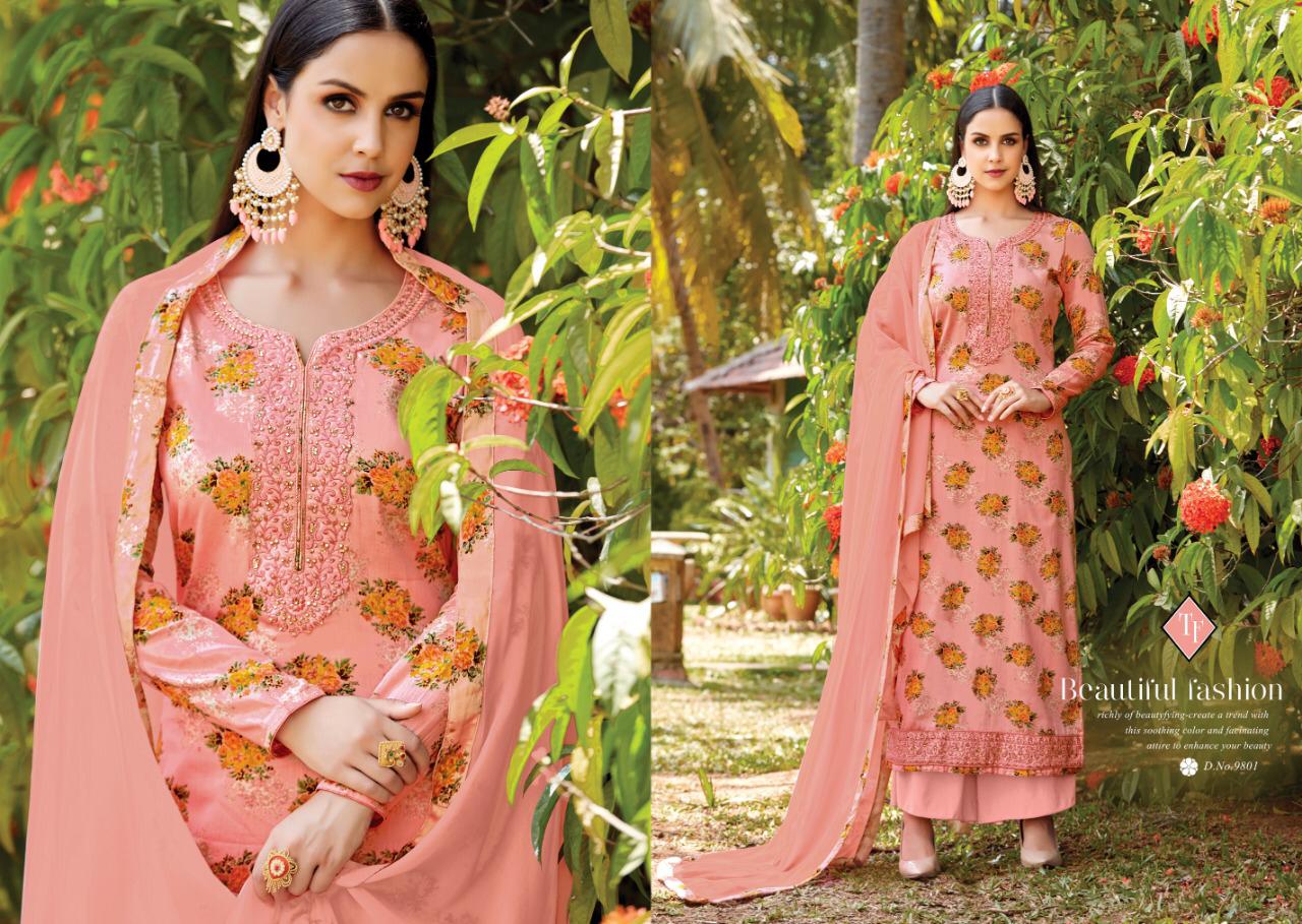 Saho Designer Dress Materials Catalogue By Tanishak Fashion