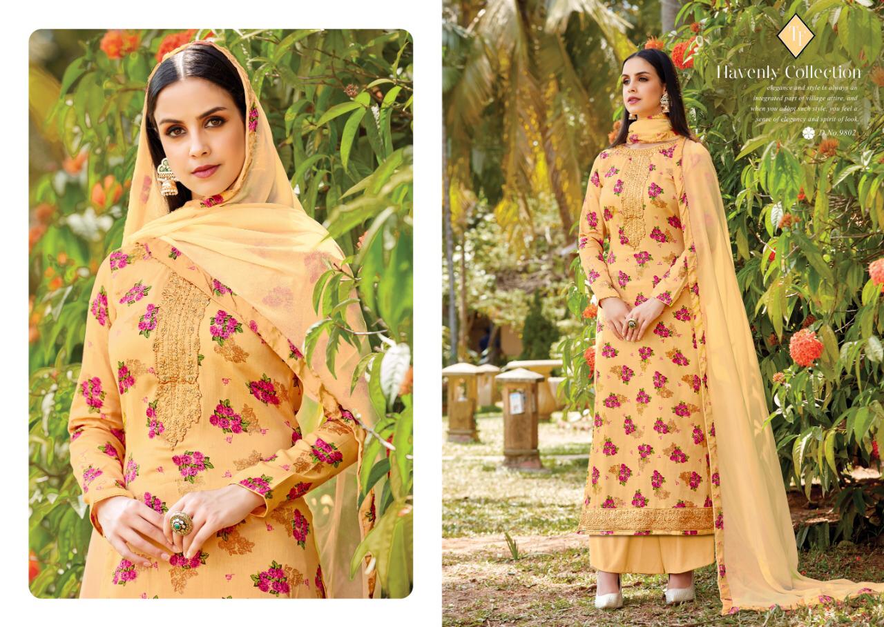 Saho Designer Dress Materials Catalogue By Tanishak Fashion