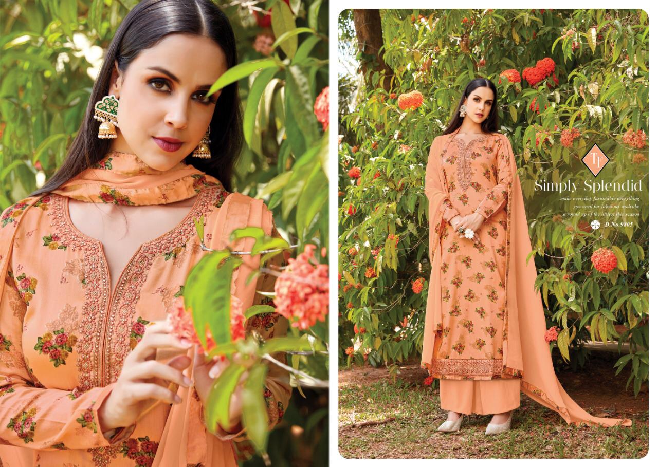 Saho Designer Dress Materials Catalogue By Tanishak Fashion
