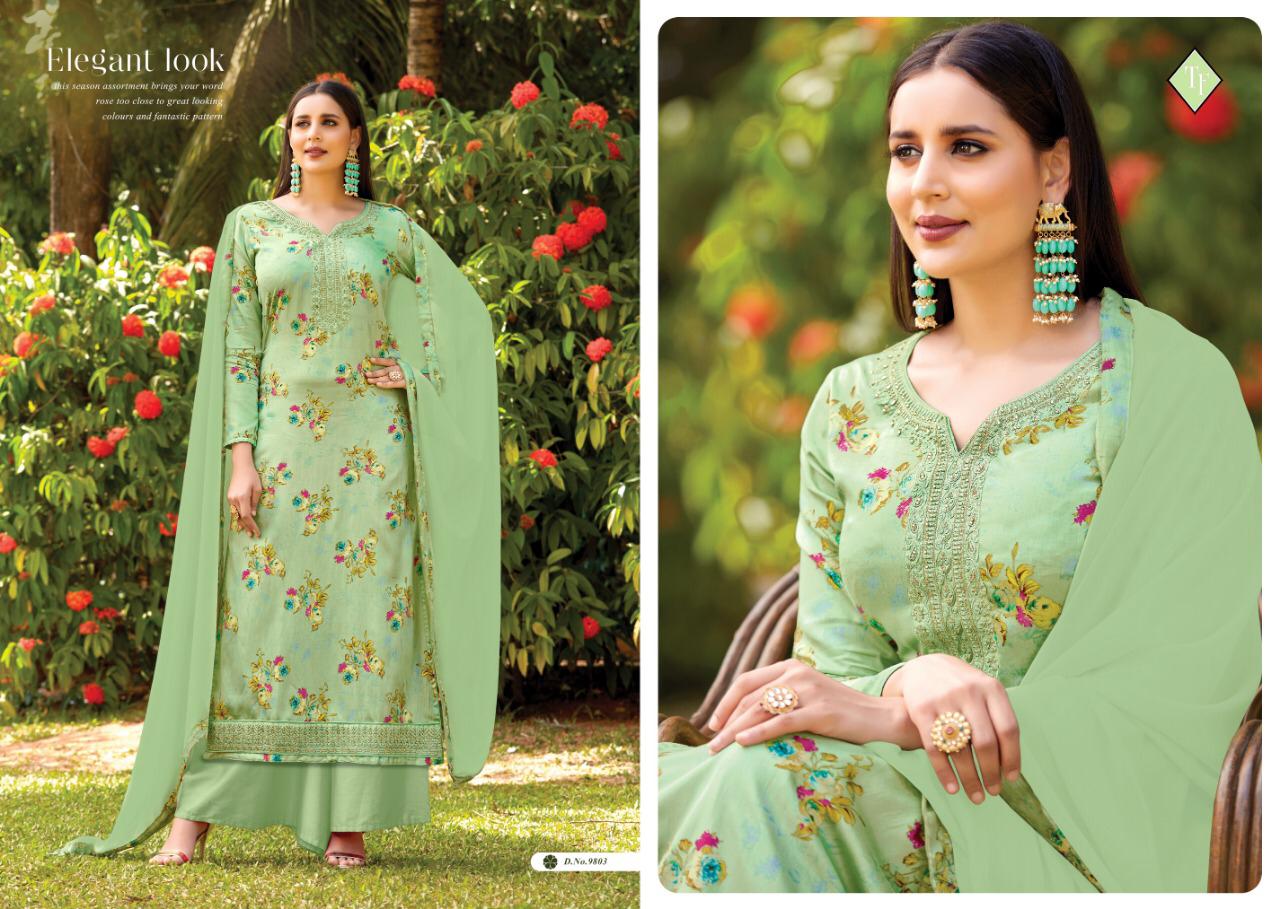 Saho Designer Dress Materials Catalogue By Tanishak Fashion