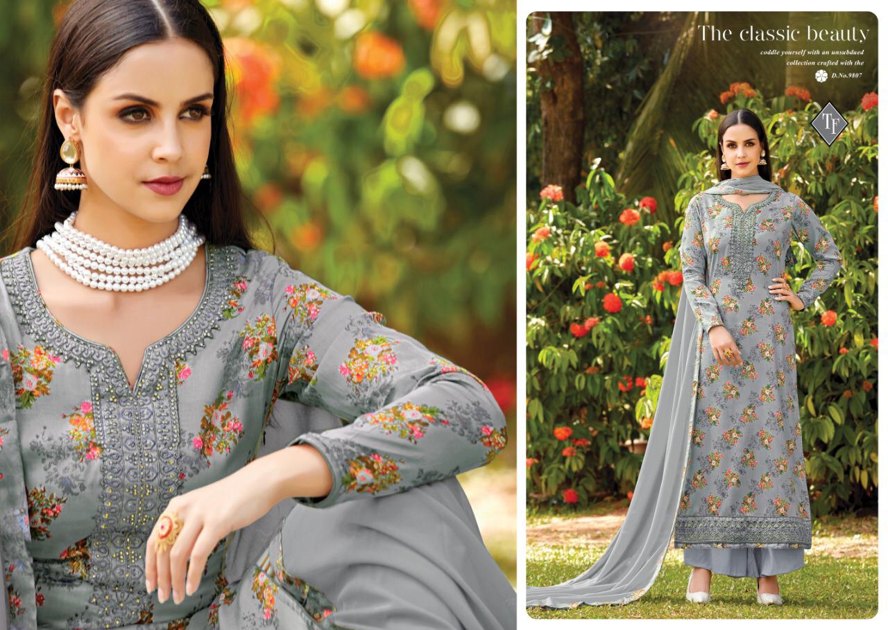 Saho Designer Dress Materials Catalogue By Tanishak Fashion