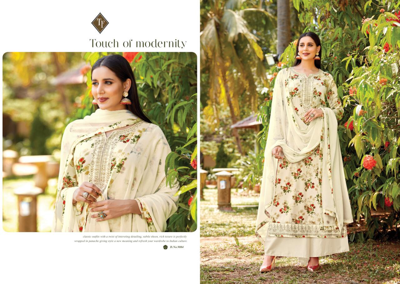 Saho Designer Dress Materials Catalogue By Tanishak Fashion