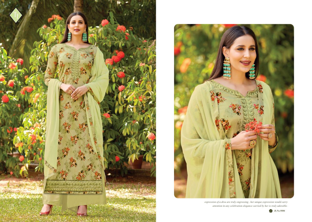 Saho Designer Dress Materials Catalogue By Tanishak Fashion