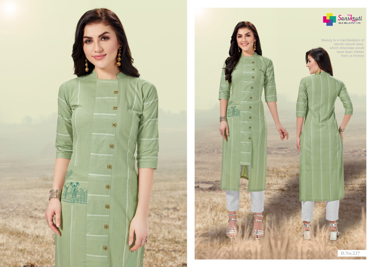 Jennifer By Sanskruti Fashion Designer Kurtis Catalogue