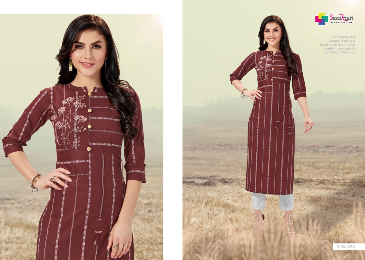 Jennifer By Sanskruti Fashion Designer Kurtis Catalogue
