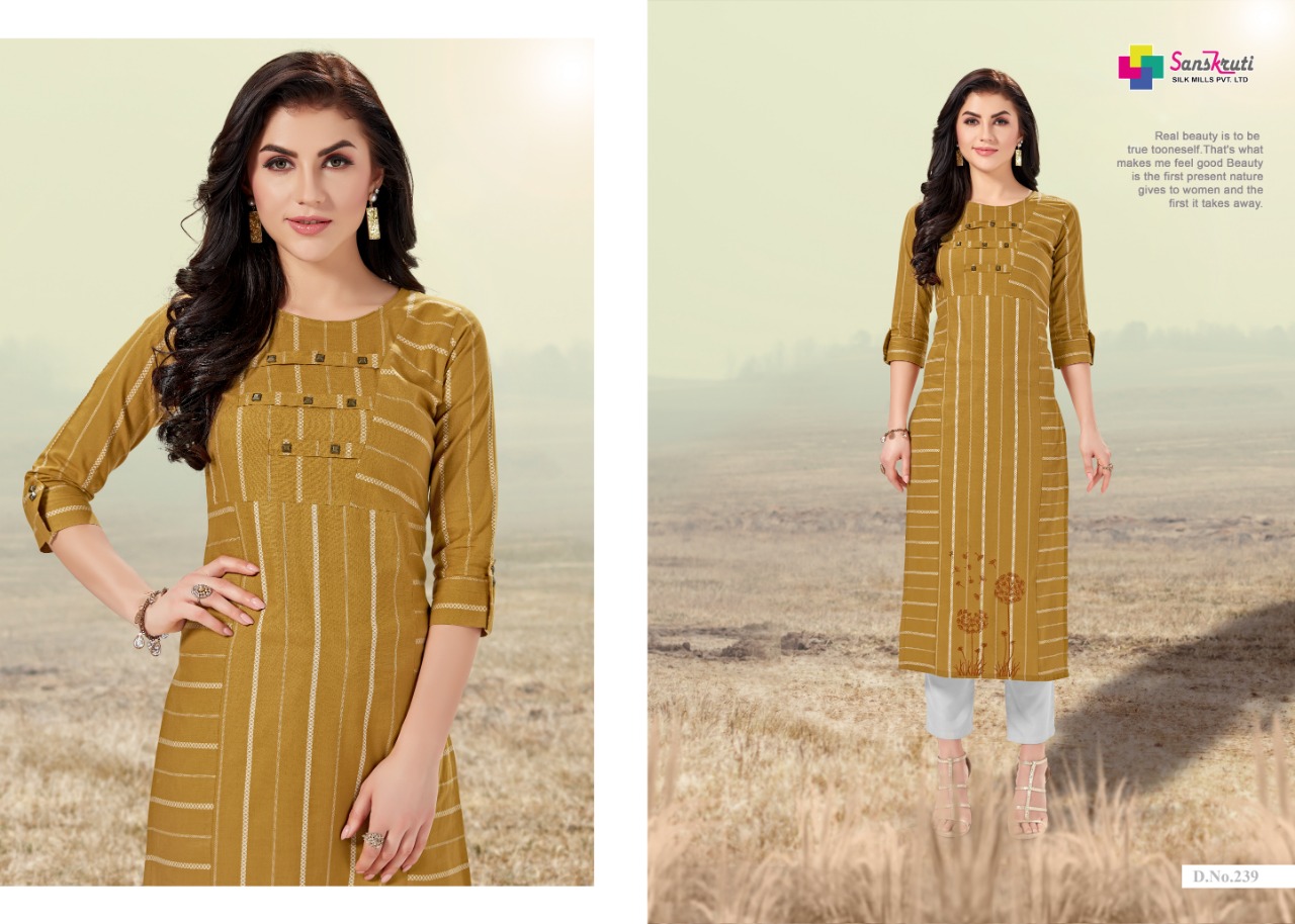 Jennifer By Sanskruti Fashion Designer Kurtis Catalogue