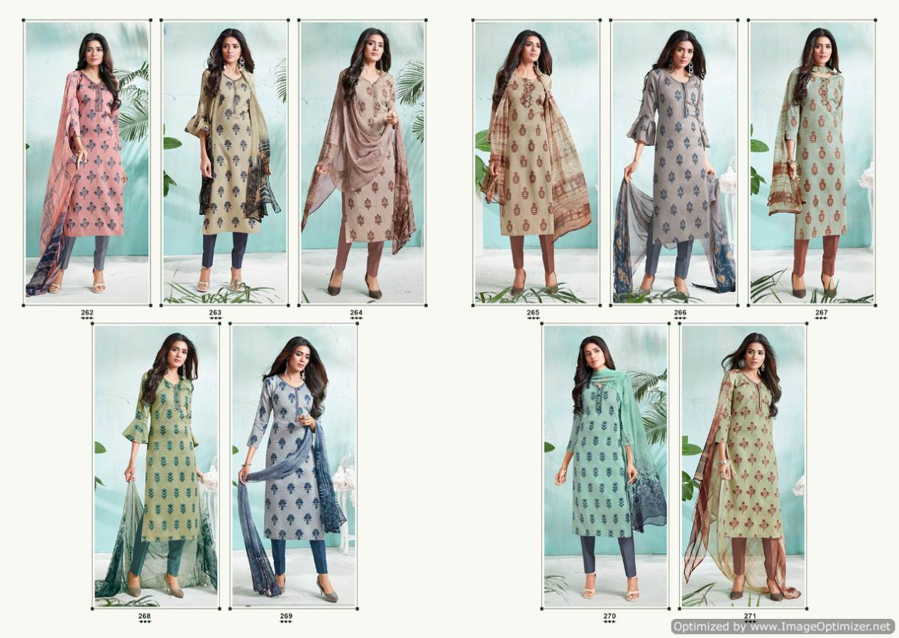 Shine Vol 1 Sanskruti Fashion Designer Dress Materials Catalogue