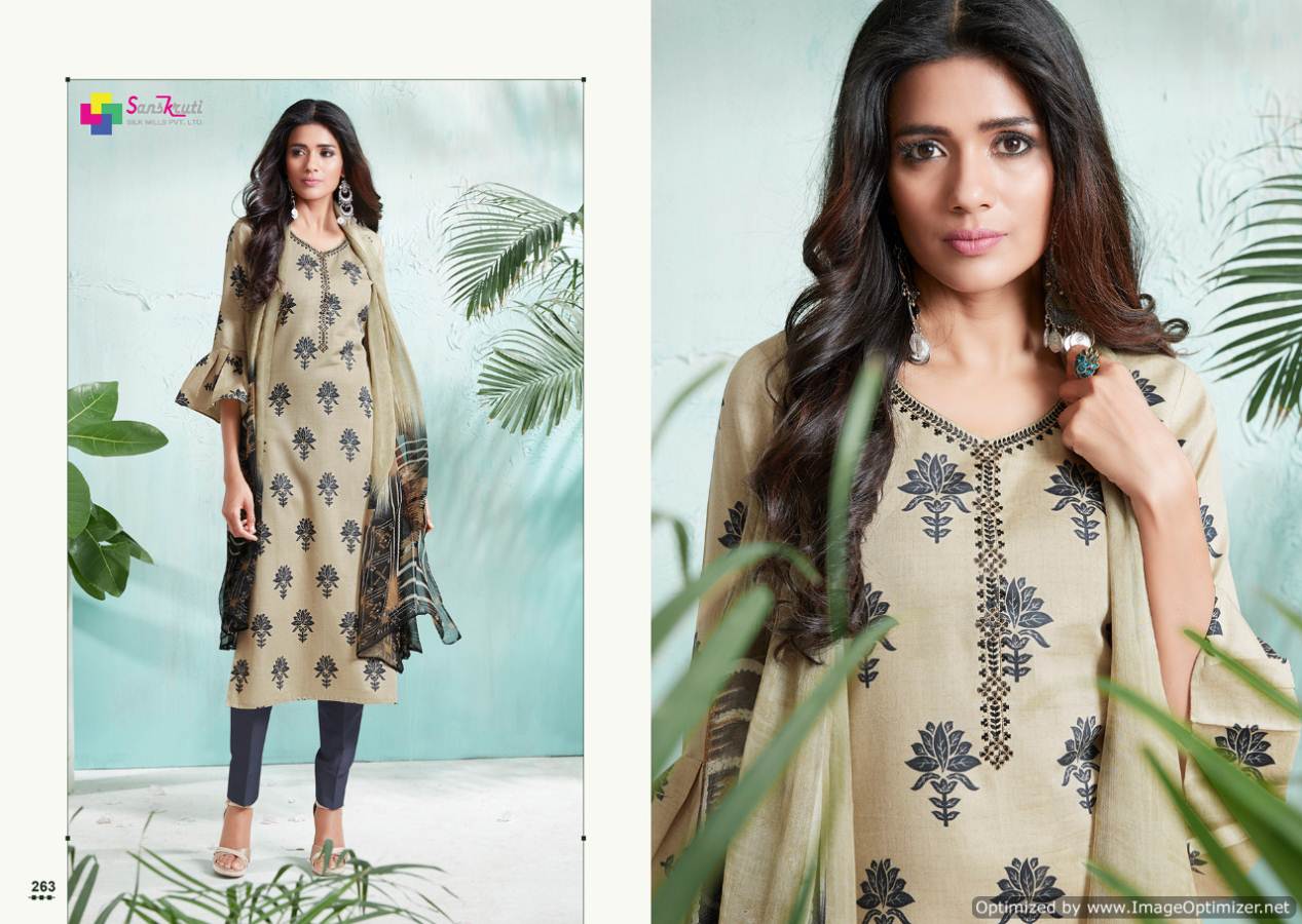 Shine Vol 1 Sanskruti Fashion Designer Dress Materials Catalogue