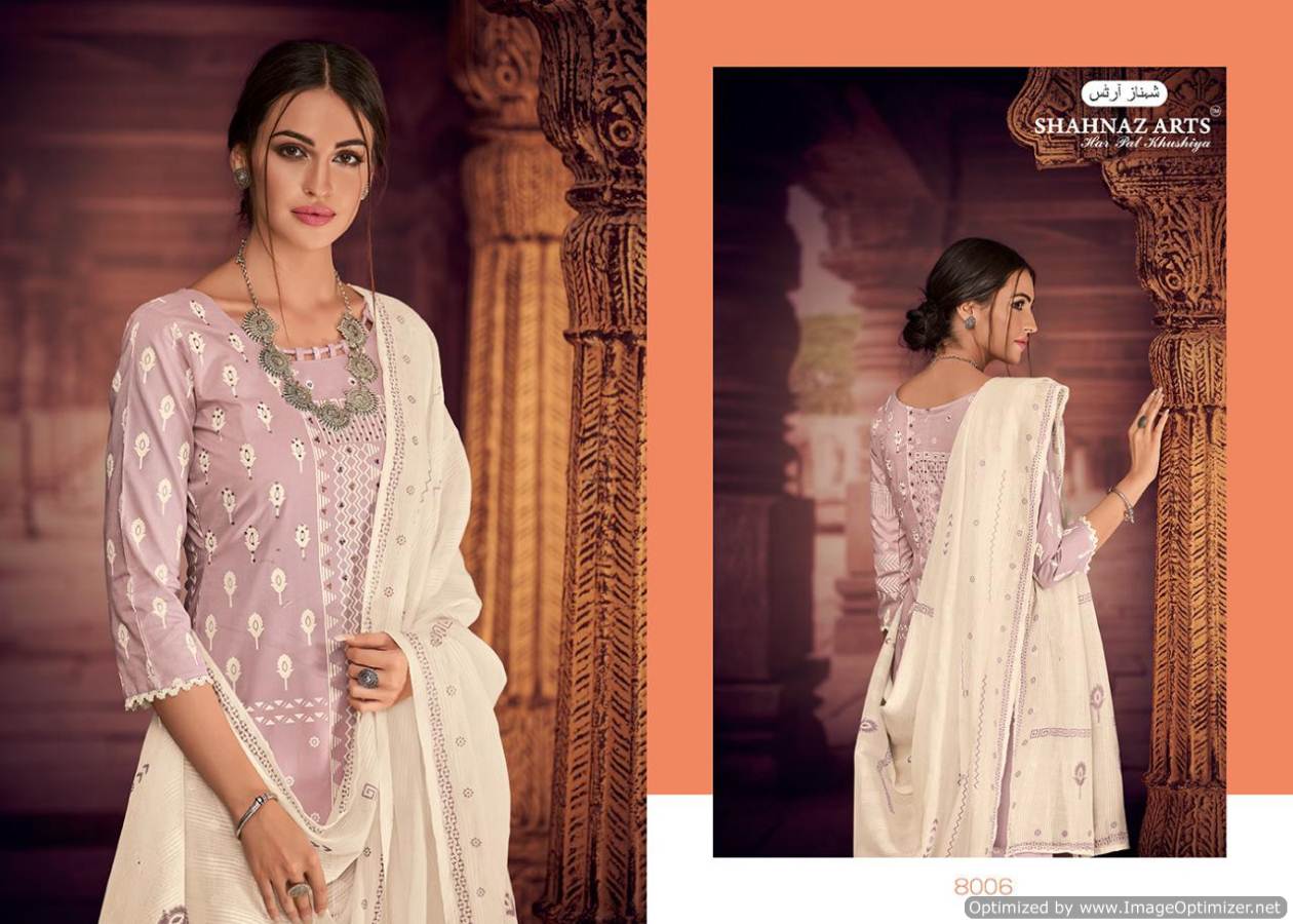 Pose By Shahnaz Arts Designer Dress Materials Catalogue