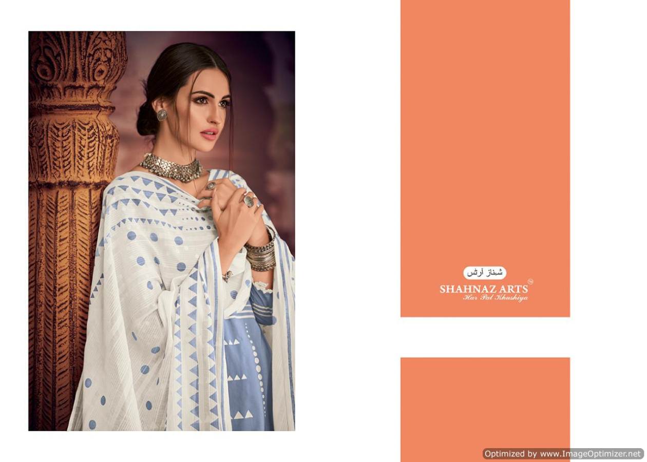 Pose By Shahnaz Arts Designer Dress Materials Catalogue