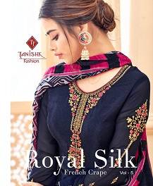 Royal Silk Vol 5 By Tanishk Fashion Churidar Dress Materials Catalogue
