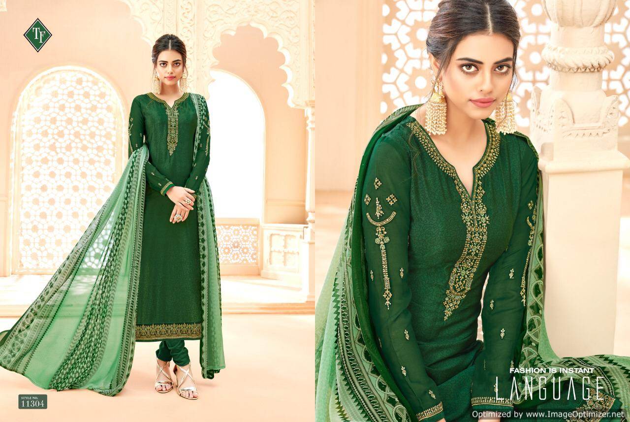 Royal Silk Vol 5 By Tanishk Fashion Churidar Dress Materials Catalogue