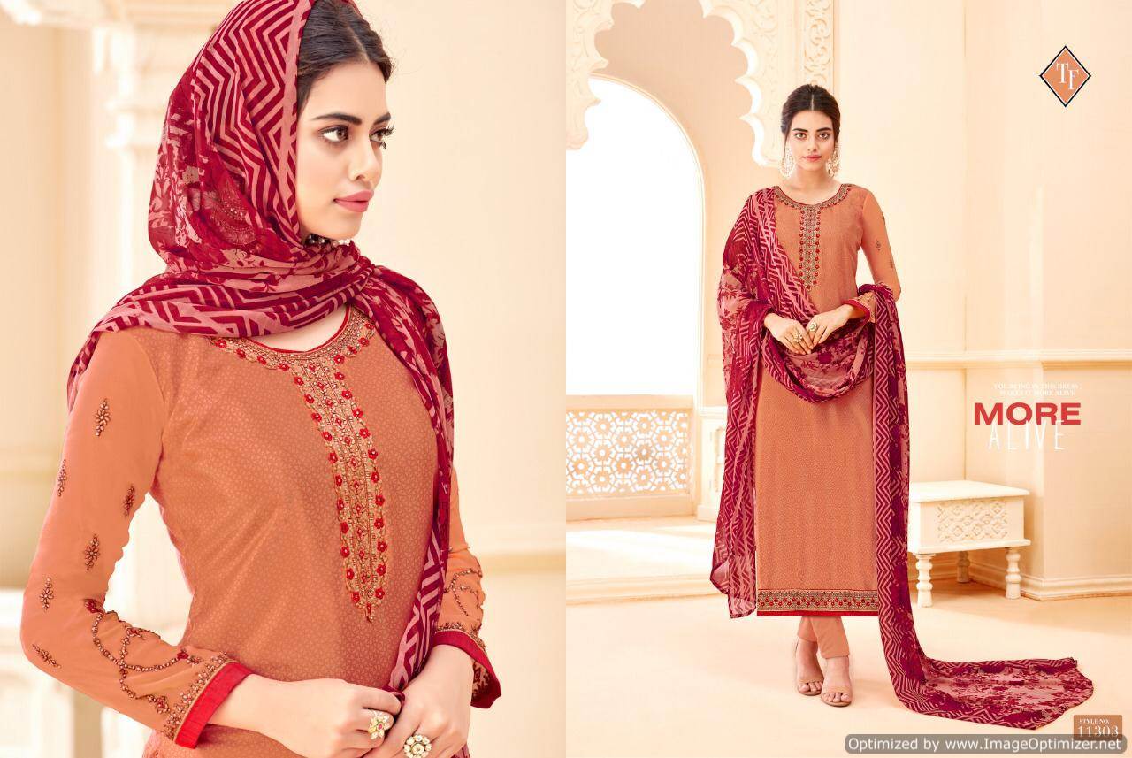 Royal Silk Vol 5 By Tanishk Fashion Churidar Dress Materials Catalogue