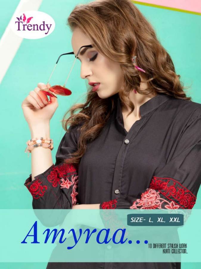 Trendy Amyraa Fancy Designer Rayon Kurti Catalogue