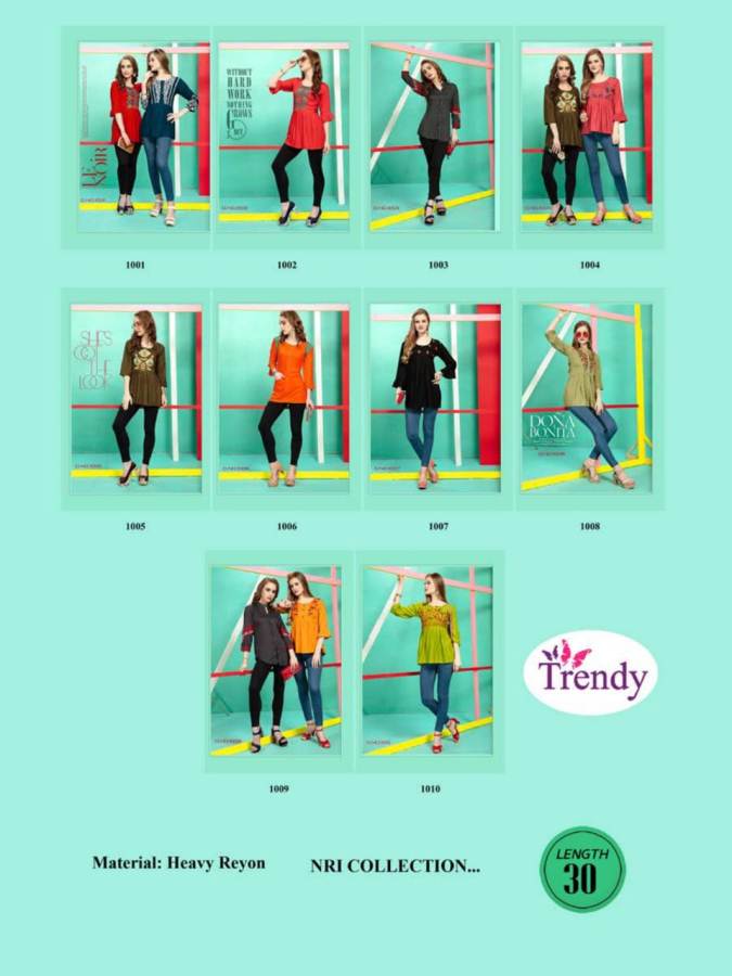 Trendy Amyraa Fancy Designer Rayon Kurti Catalogue