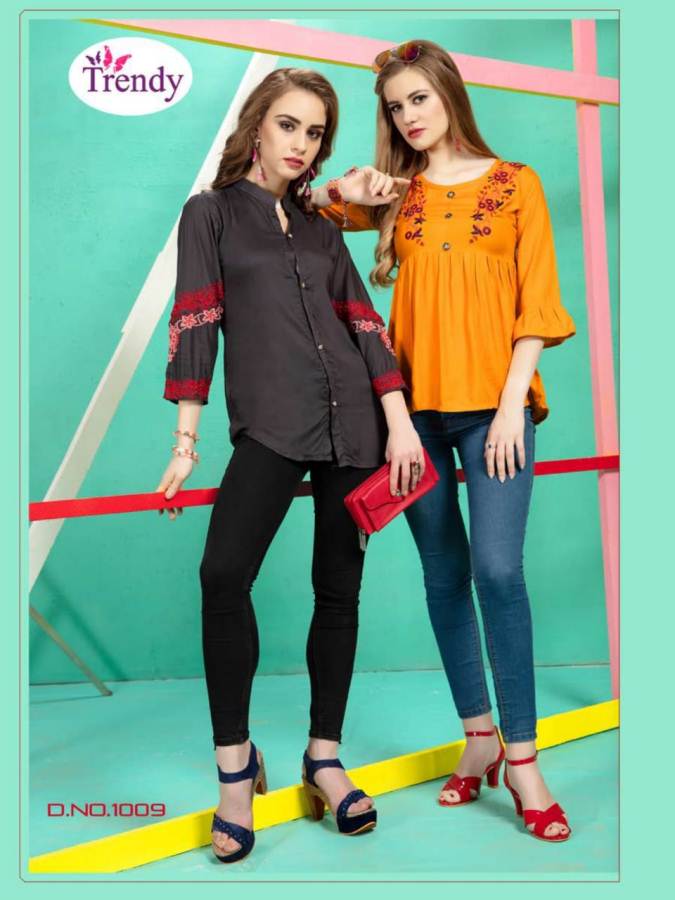 Trendy Amyraa Fancy Designer Rayon Kurti Catalogue