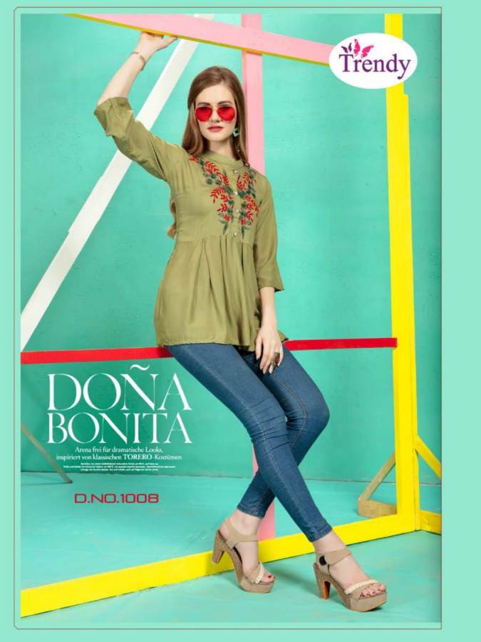 Trendy Amyraa Fancy Designer Rayon Kurti Catalogue