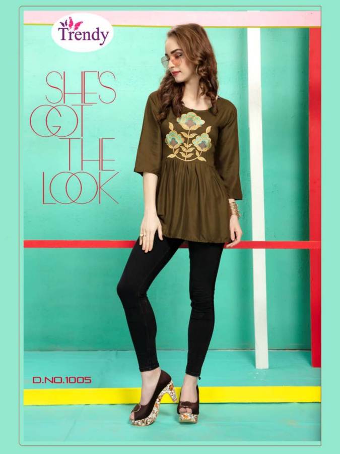 Trendy Amyraa Fancy Designer Rayon Kurti Catalogue