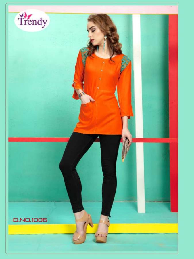 Trendy Amyraa Fancy Designer Rayon Kurti Catalogue