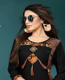 Delisha By Trendy Fashion Printed Kurtis Catalogue