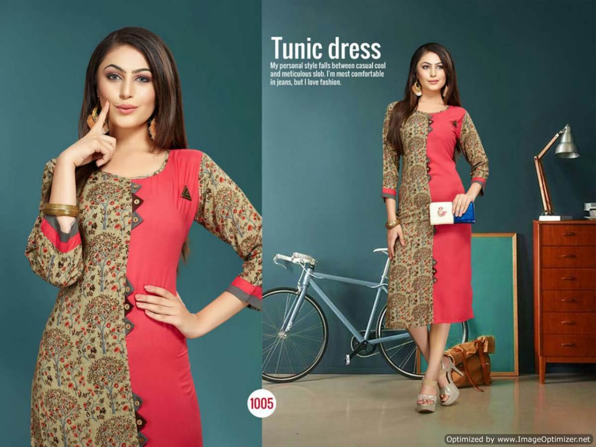 Delisha By Trendy Fashion Printed Kurtis Catalogue