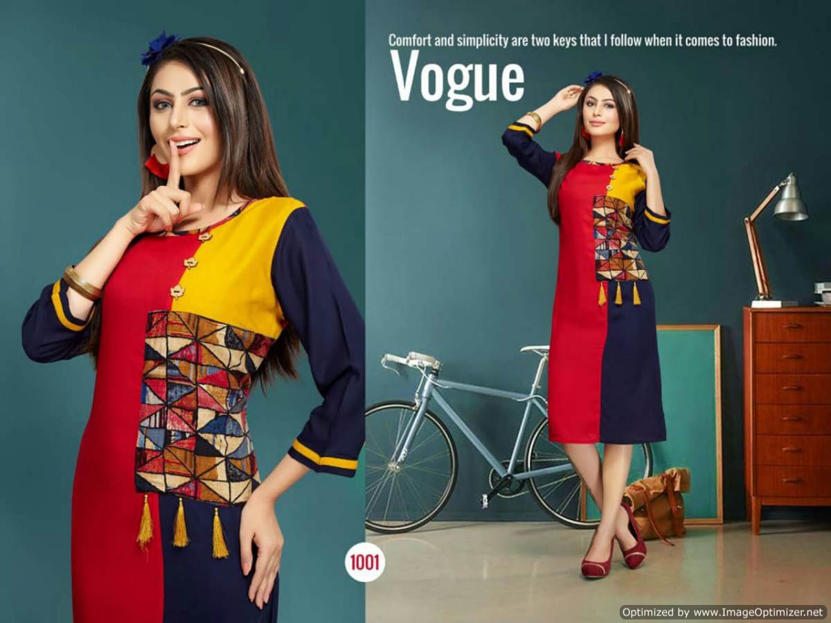 Delisha By Trendy Fashion Printed Kurtis Catalogue