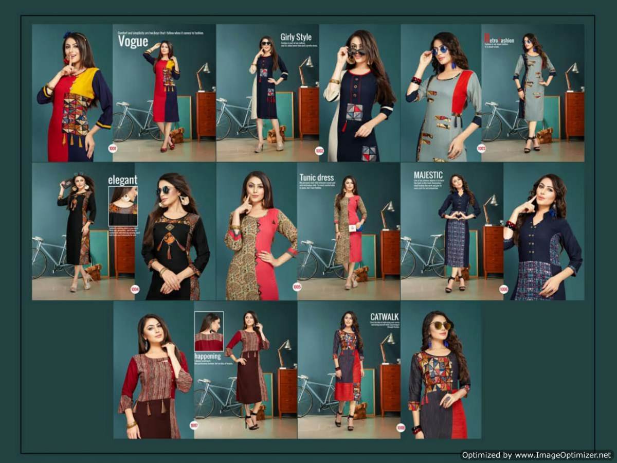 Delisha By Trendy Fashion Printed Kurtis Catalogue