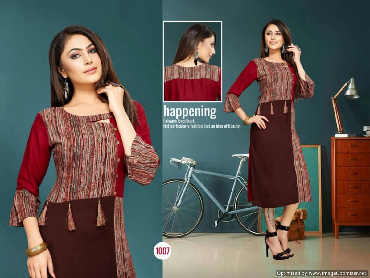 Delisha By Trendy Fashion Printed Kurtis Catalogue