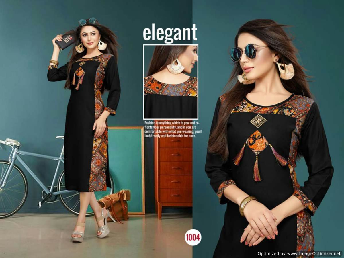 Delisha By Trendy Fashion Printed Kurtis Catalogue