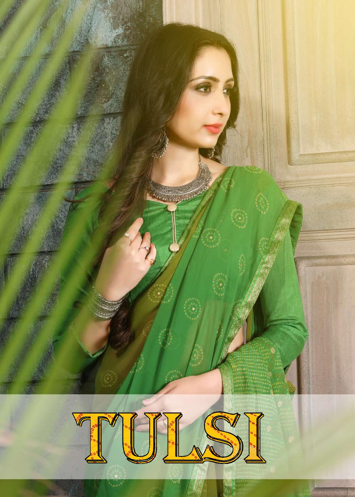 Tulsi  Weight Less Casual Wear Sarees Catalogue