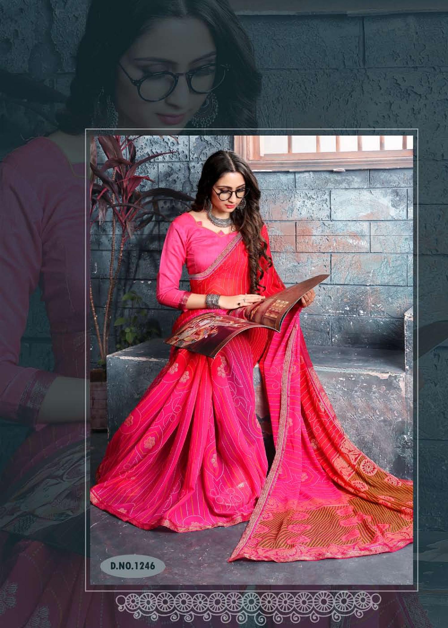Tulsi  Weight Less Casual Wear Sarees Catalogue