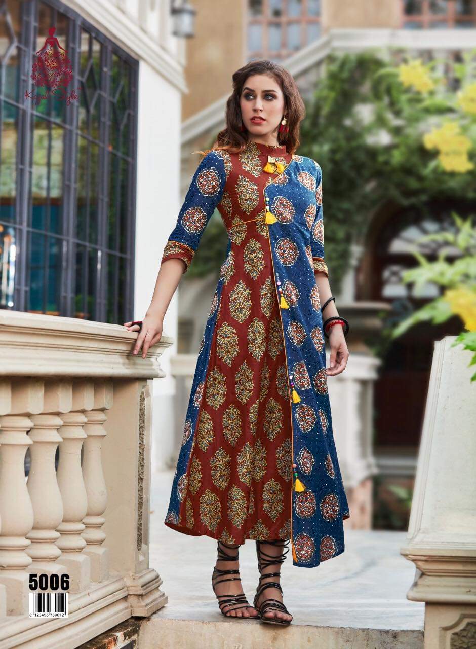 Dairy Milk Long Gown Style Kurti