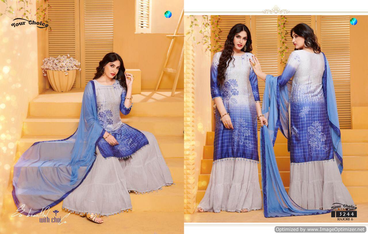 Rajori Vol 6 By Your Choice Cotton Salwar Kameez Catalogue