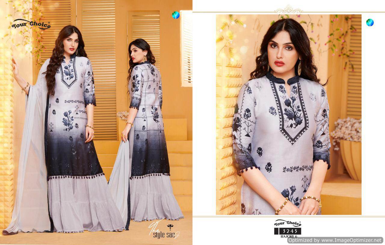 Rajori Vol 6 By Your Choice Cotton Salwar Kameez Catalogue