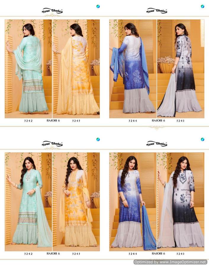 Rajori Vol 6 By Your Choice Cotton Salwar Kameez Catalogue