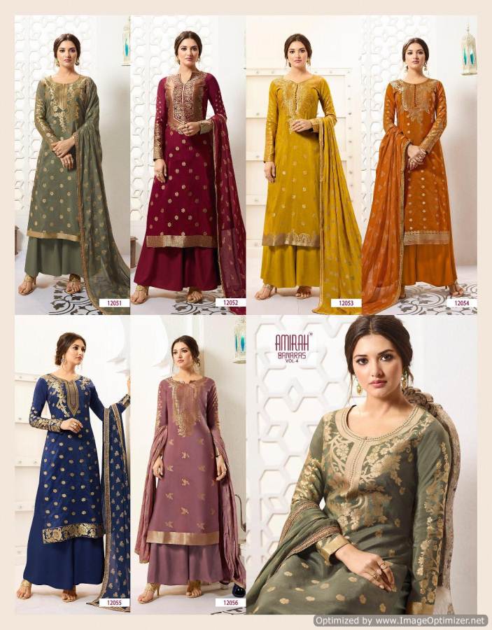 MISHA SUITS 2 DESIGNER BANARASI SILK DRESS MATERIALS