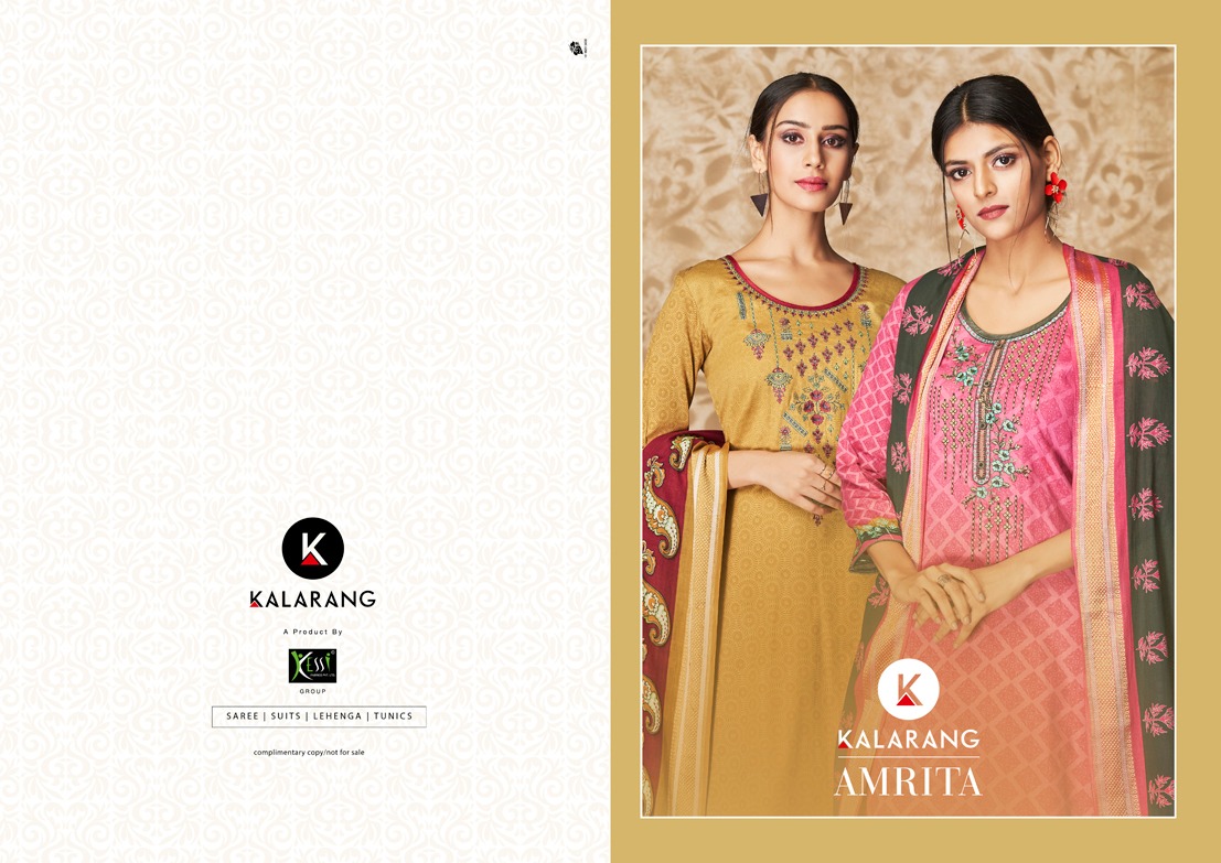 Amrita By Kalarung Fashion Designer Dress Materials Catalogue