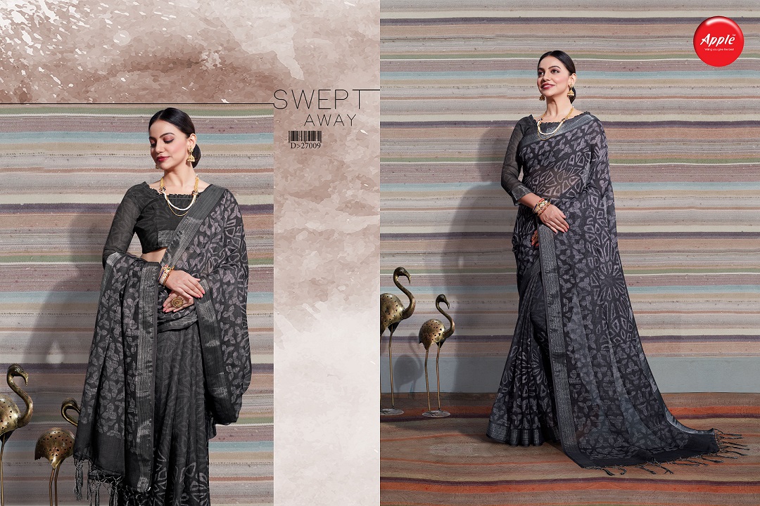 Aaradhana Vol 6 By Apple Fashion Designer Printed Silk Sarees Catalogue