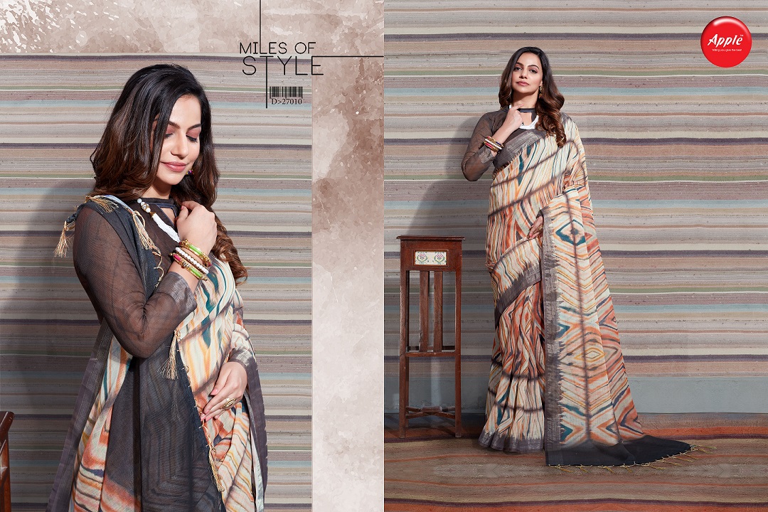 Aaradhana Vol 6 By Apple Fashion Designer Printed Silk Sarees Catalogue