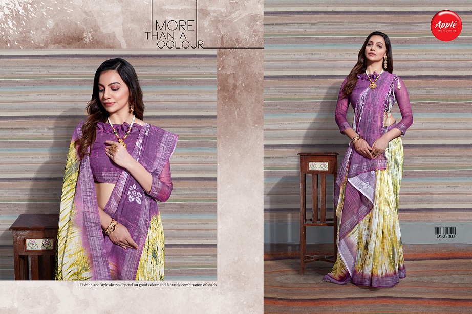 Aaradhana Vol 6 By Apple Fashion Designer Printed Silk Sarees Catalogue