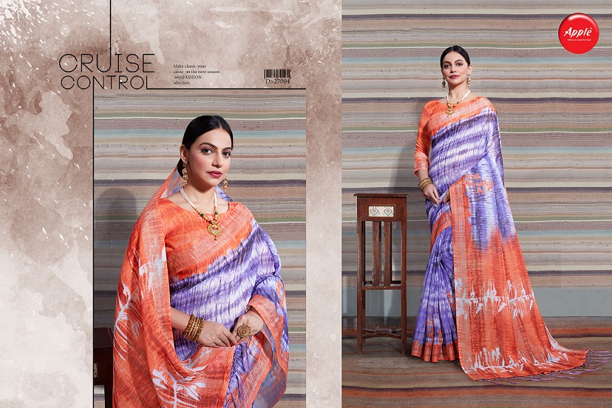 Aaradhana Vol 6 By Apple Fashion Designer Printed Silk Sarees Catalogue