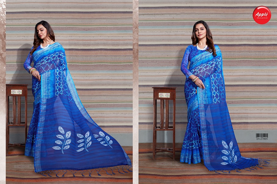 Aaradhana Vol 6 By Apple Fashion Designer Printed Silk Sarees Catalogue