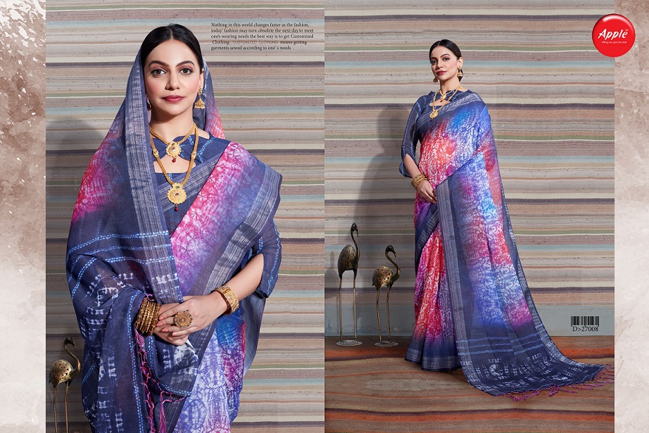 Aaradhana Vol 6 By Apple Fashion Designer Printed Silk Sarees Catalogue