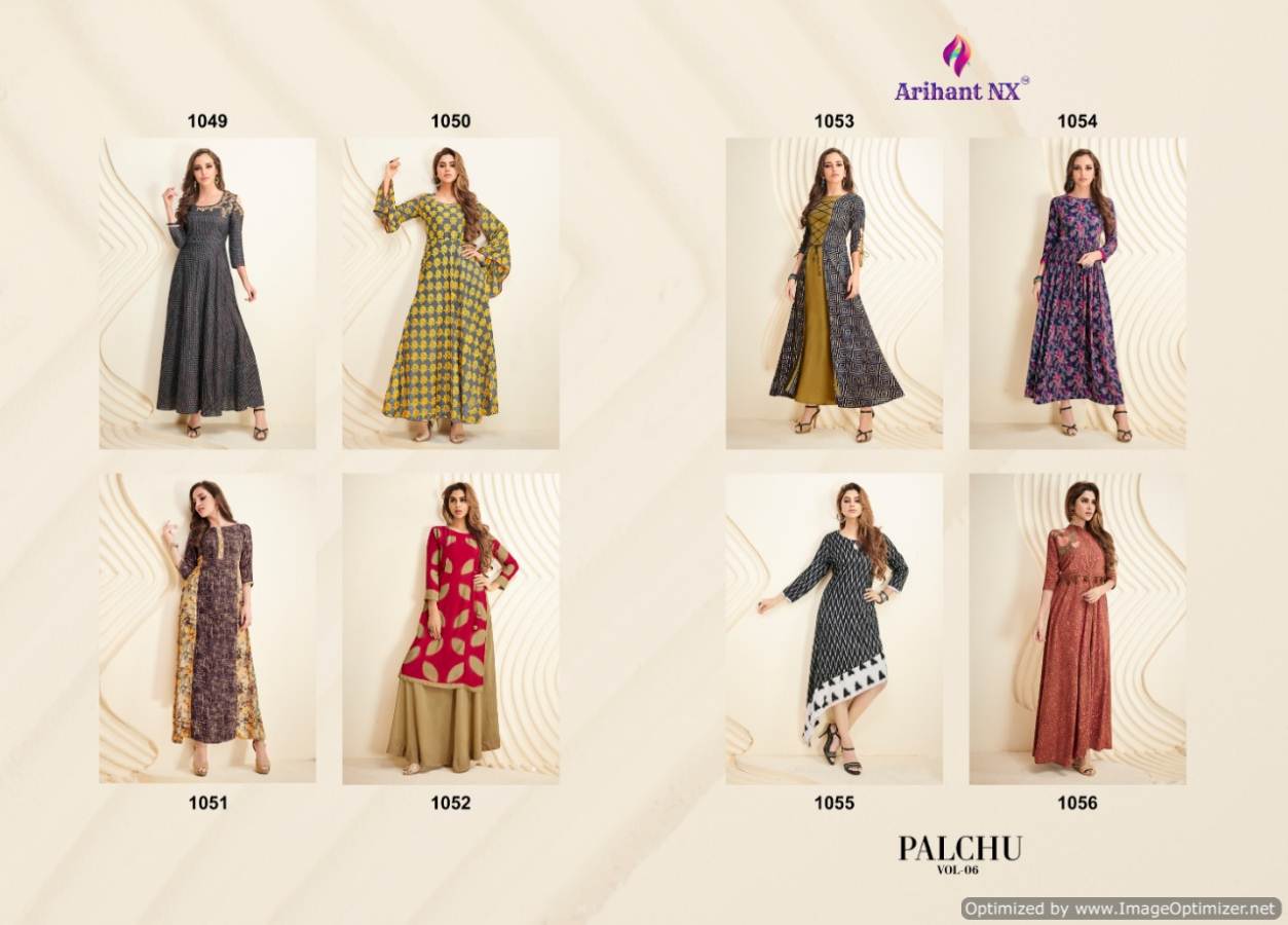 Palchu Vol 6 By Arihant Designer Party Wear Gown Catalogue