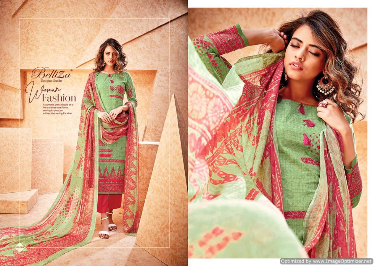 Gulnaaz Vol 3 By Beliza Designer Cotton Dress Materials Catalogue