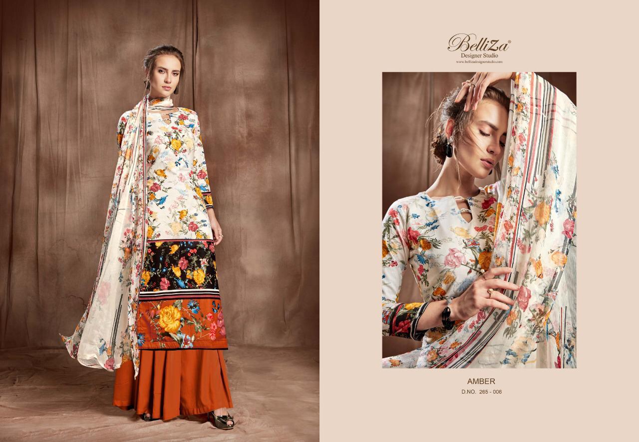 Beliza Amber Cotton Dress Materials