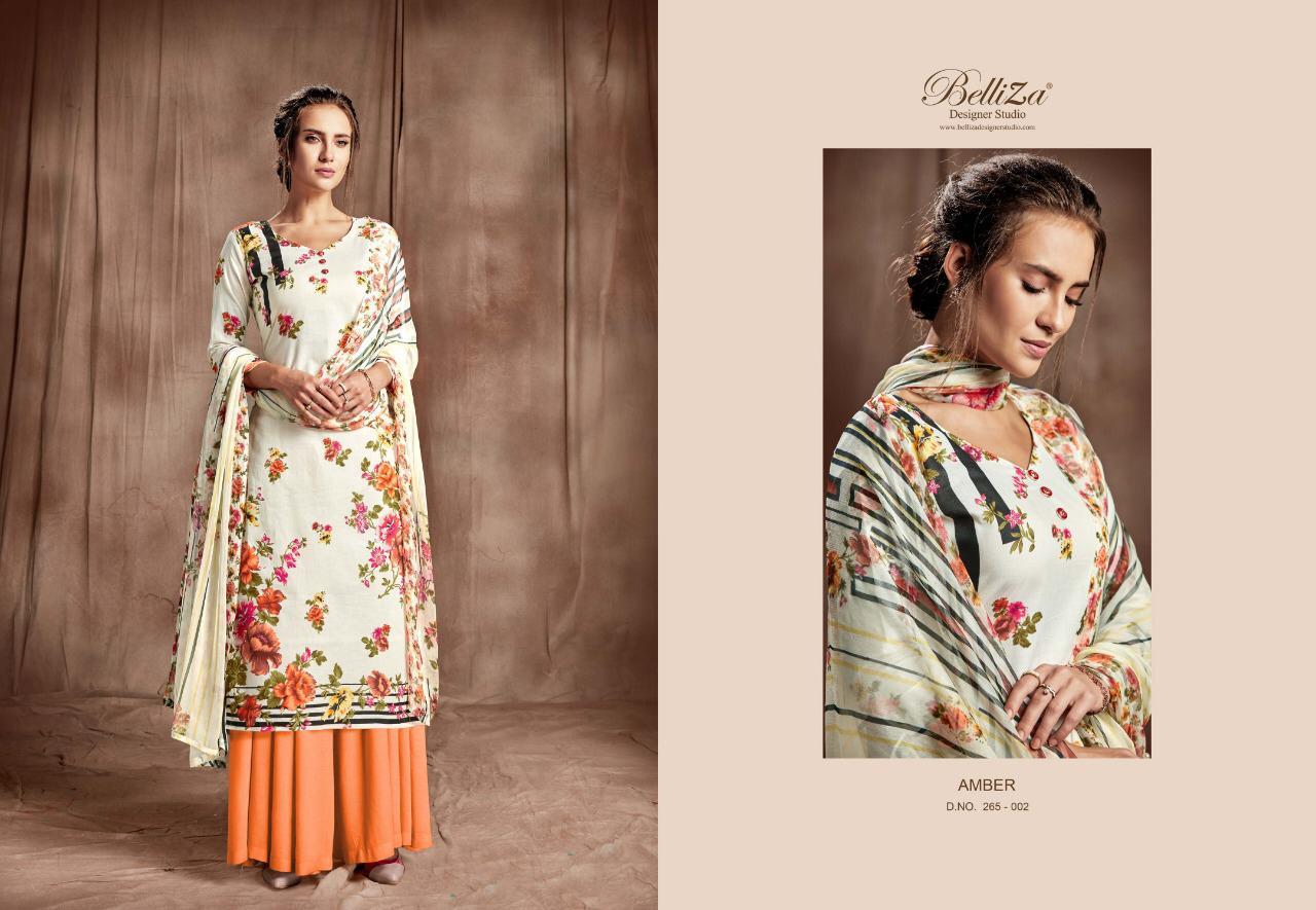 Beliza Amber Cotton Dress Materials