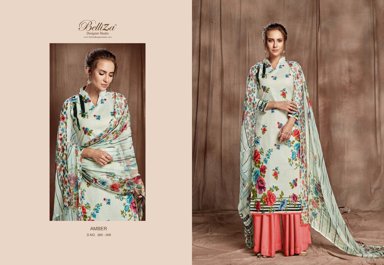 Beliza Amber Cotton Dress Materials