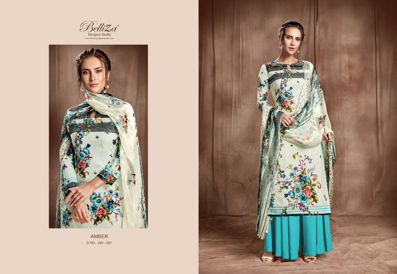 Beliza Amber Cotton Dress Materials